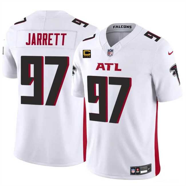 Men & Women & Youth Atlanta Falcons #97 Grady Jarrett White 2024 F.U.S.E With 4-Star C Patch Vapor Untouchable Limited Stitched Football Jersey